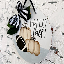 Load image into Gallery viewer, Hello Fall Door Hanger
