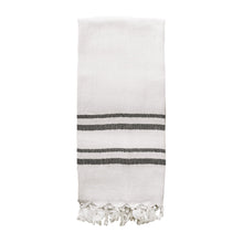 Load image into Gallery viewer, Haley Turkish Cotton + Bamboo Hand Towel - Two Stripe by Sweet Water Decor
