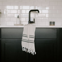 Load image into Gallery viewer, Haley Turkish Cotton + Bamboo Hand Towel - Two Stripe by Sweet Water Decor
