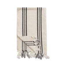 Load image into Gallery viewer, Jordan Turkish Cotton + Bamboo Hand Towel - Three Stripe by Sweet Water Decor
