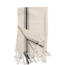 Load image into Gallery viewer, Savannah Turkish Cotton + Bamboo Hand Towel - Five Stripe by Sweet Water Decor
