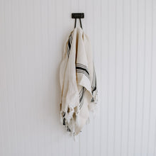 Load image into Gallery viewer, Savannah Turkish Cotton + Bamboo Hand Towel - Five Stripe by Sweet Water Decor
