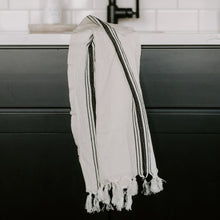 Load image into Gallery viewer, Savannah Turkish Cotton + Bamboo Hand Towel - Five Stripe by Sweet Water Decor
